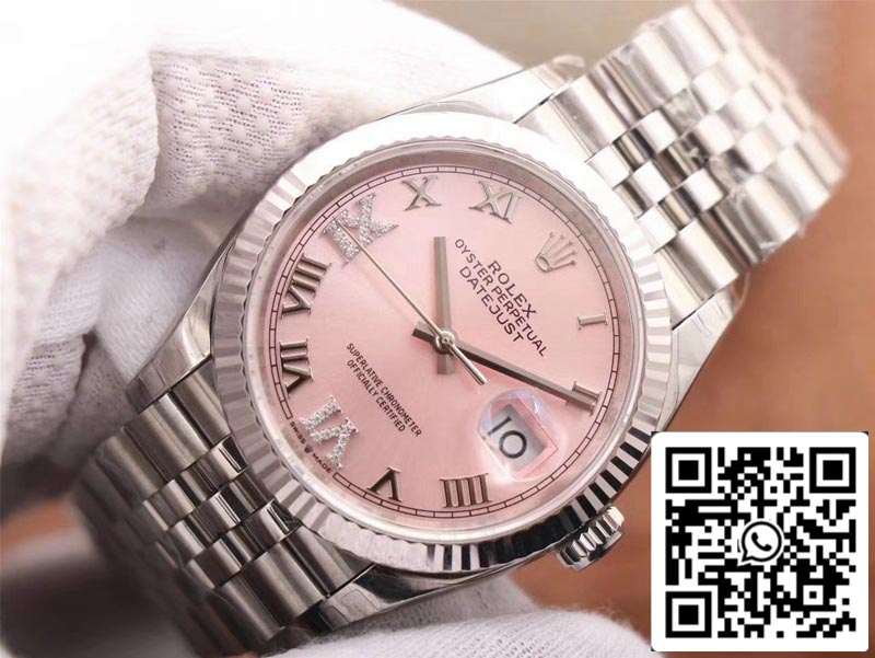 Rolex Datejust M126234-0031 1:1 Best Edition EW Factory Pink Dial Swiss ETA3235