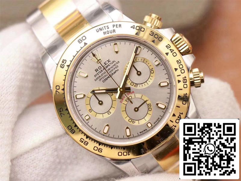 Rolex Daytona Cosmograph M116503-0002 1:1 Meilleure édition Noob Factory Cadran gris Suisse ETA4130