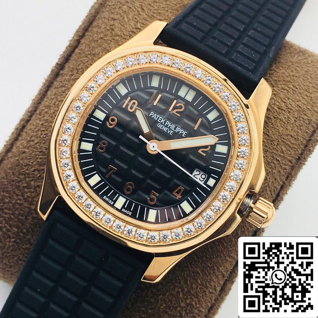Patek Philippe Aquanaut 5067A Quartz Movement 1:1 Best Edition PPF Factory Rose Gold Black Dial