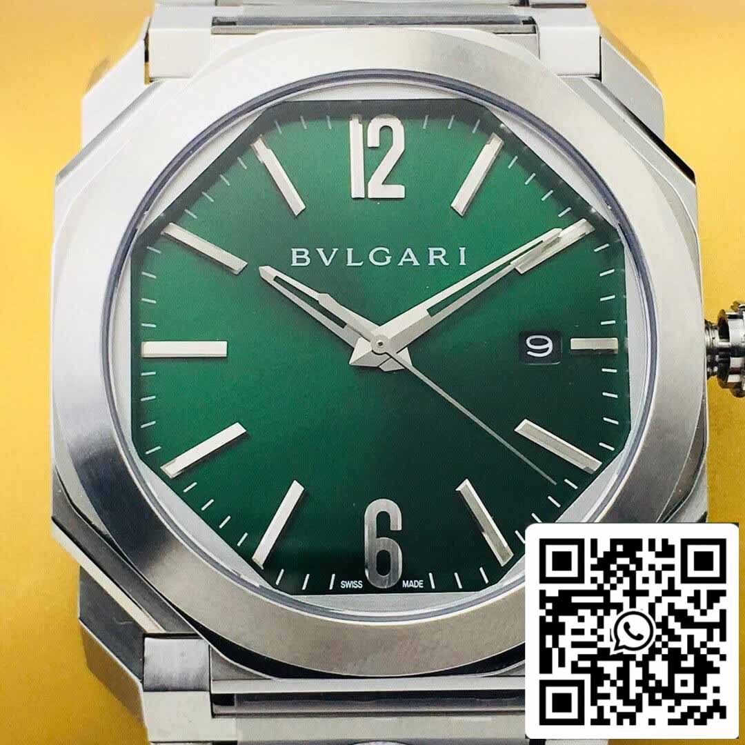 Bvlgari OCTO SOLOTEMPO 101963 BGOP41BGLD 1:1 Beste Edition BV Factory Grünes Zifferblatt