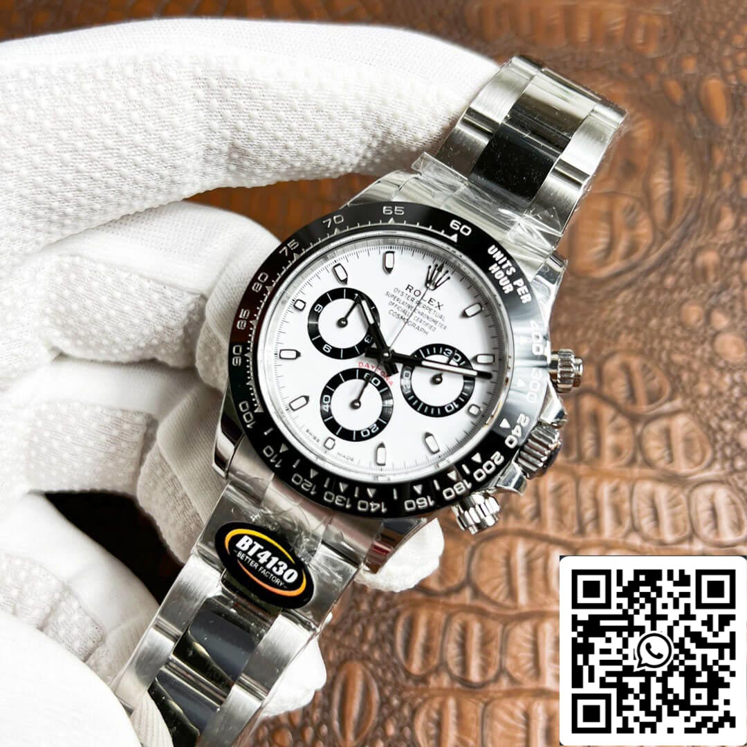 Rolex Daytona M116500LN-0001 1:1 Meilleure édition BT Factory Cadran blanc