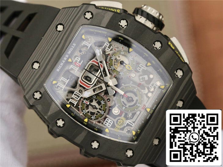 Richard Mille RM11-03 1:1 Best Edition KV Factory Black Carbon Fiber Case