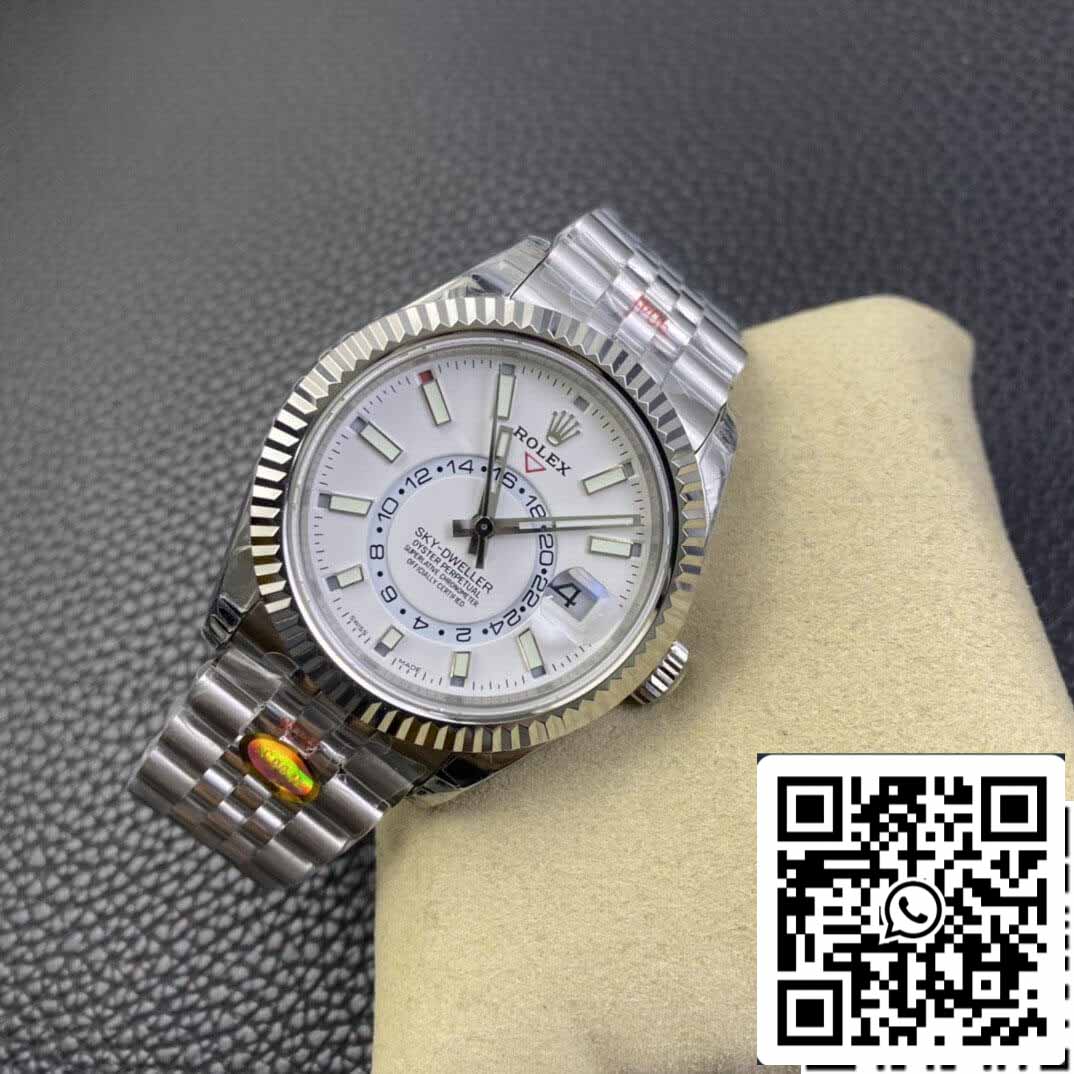 Rolex Sky Dweller M326934-0002 1:1 Best Edition Noob Factory V2 Weißes Zifferblatt