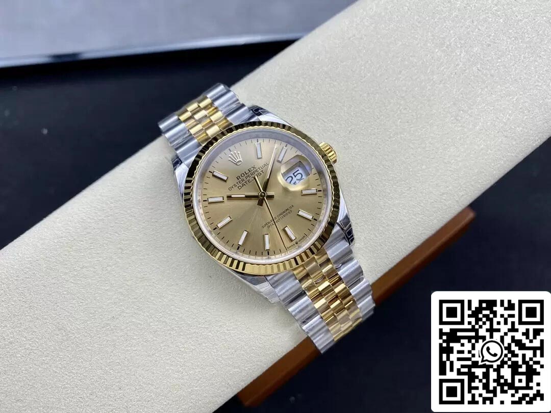 Rolex Datejust M126233-0015 1:1 Best Edition VS Factory Champagne Dial