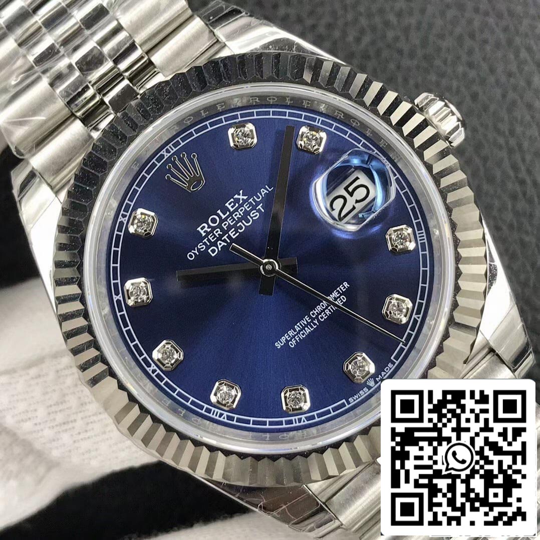 Rolex Datejust M126234-0037 1:1 Meilleure édition EW Factory Cadran bleu