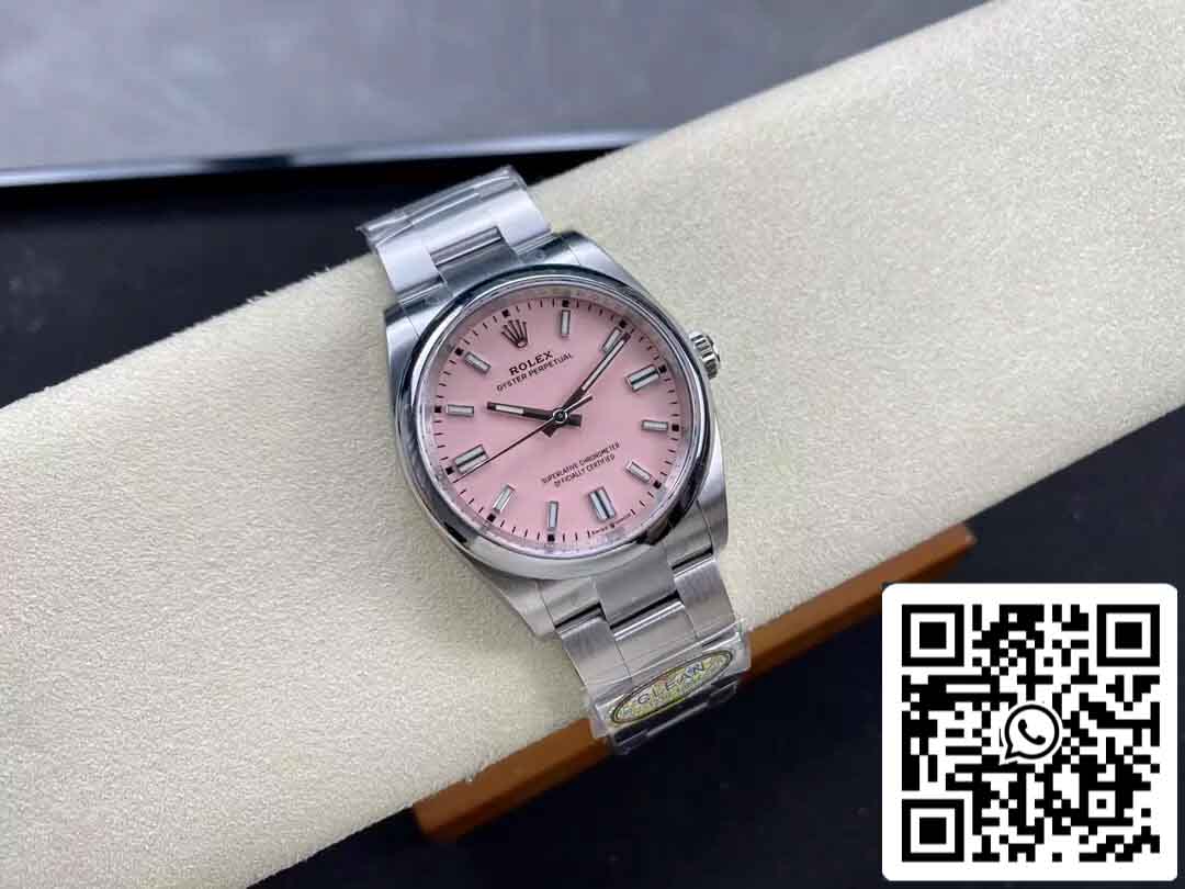 Replik Rolex Oyster Perpetual M126000-0008 36MM Clean Factory Pink Dial