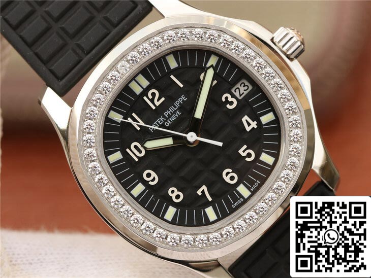 Patek Philippe Aquanaut 5067A-001 1:1 Best Edition PPF Factory Diamond Black Dial