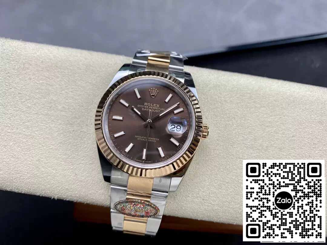 Rolex Datejust 41MM M126331-0001 1:1 Meilleure édition Cadran Chocolat Clean Factory