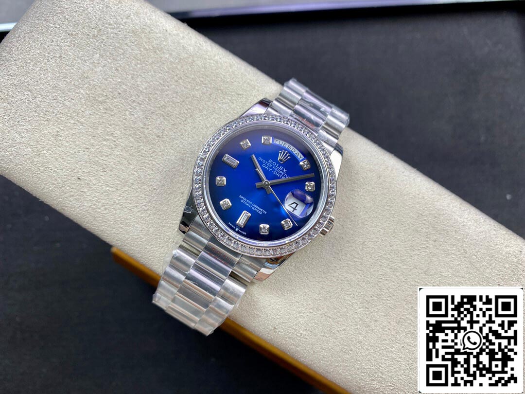 Rolex Day Date M128396TBR-0008 36MM 1:1 Meilleure édition GM Factory Lunette en diamant