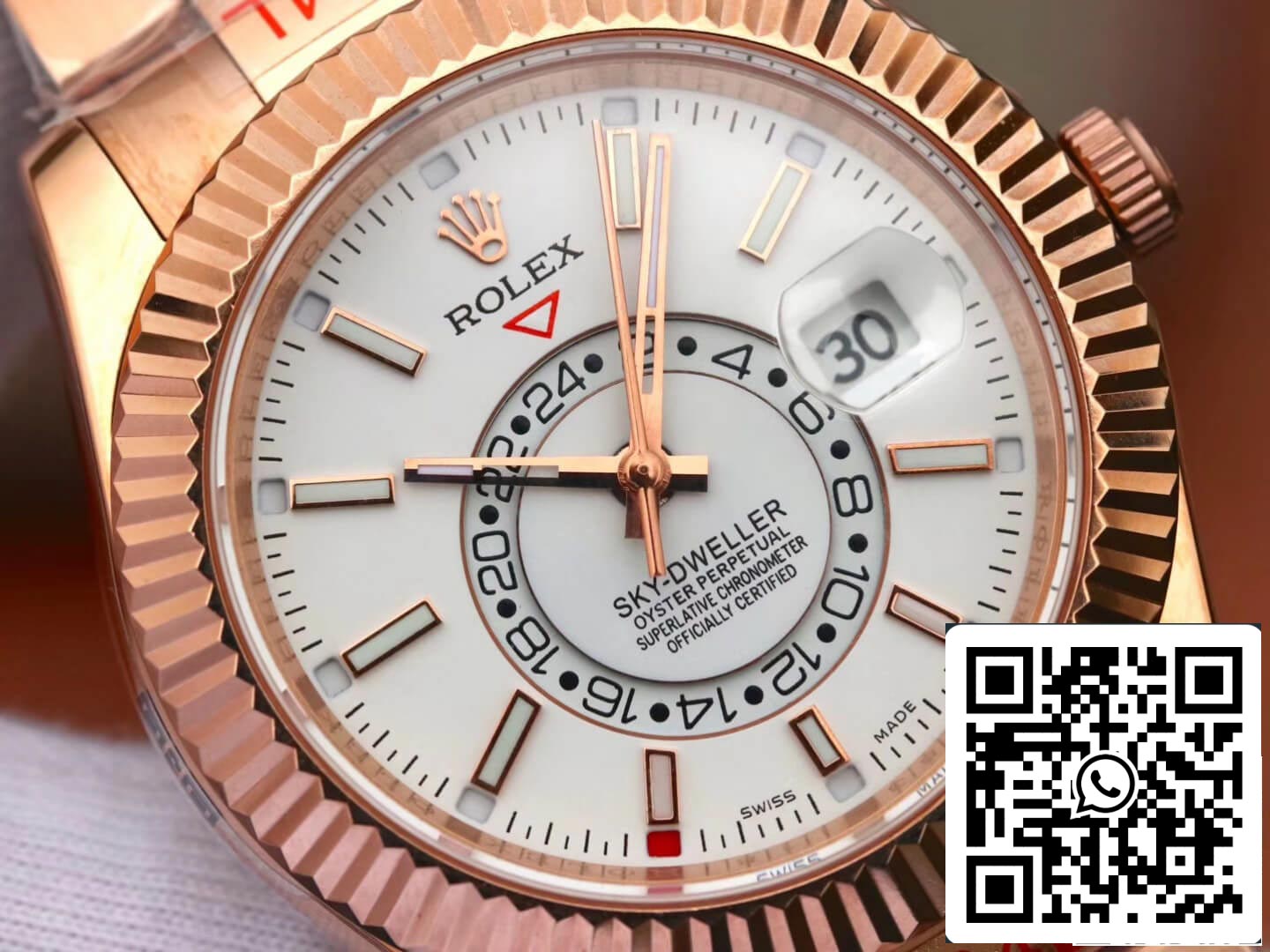 Rolex Sky Dweller M326935-0005 Meilleure édition 1:1 Noob Factory Or rose