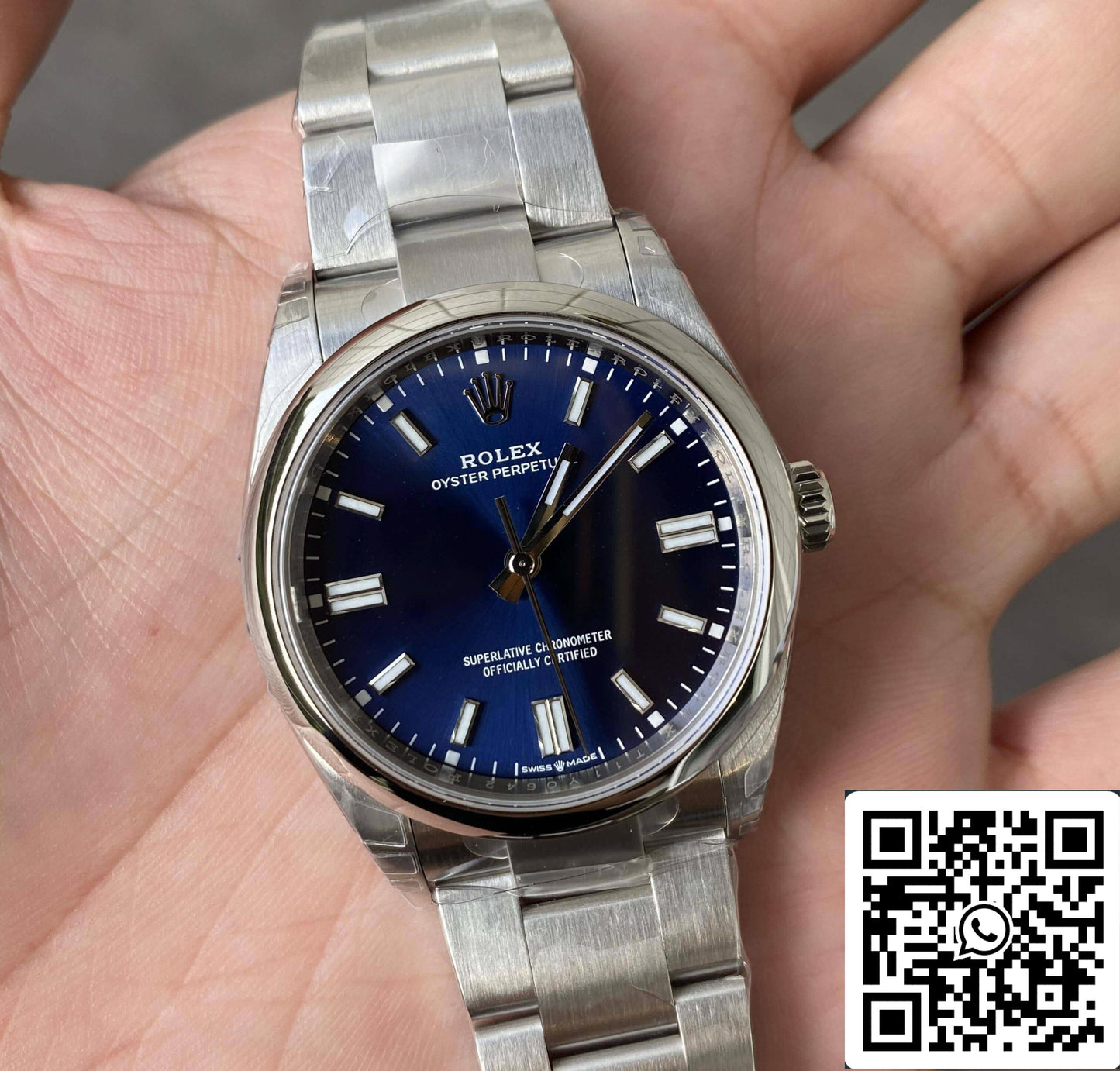 Rolex Oyster Perpetual M126000-0003 36MM 1:1 Meilleure édition VS Cadran bleu d'usine