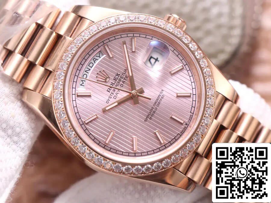 Rolex Day Date M228345RBR-0010 1:1 Best Edition EW Factory Rose Gold