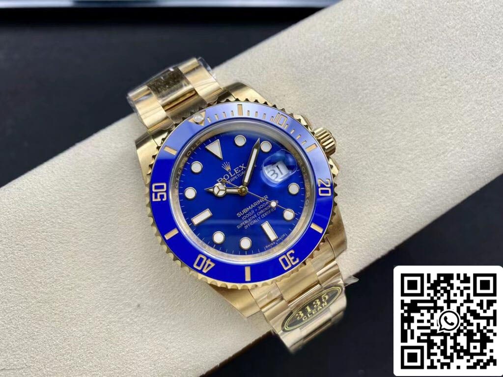 Rolex Submariner M116618LB-0003 1:1 Meilleure édition Clean Factory Cadran bleu