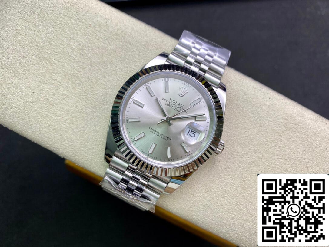 Rolex Datejust M126334-0004 41mm Jubilee Strap Clean Factory White Dial
