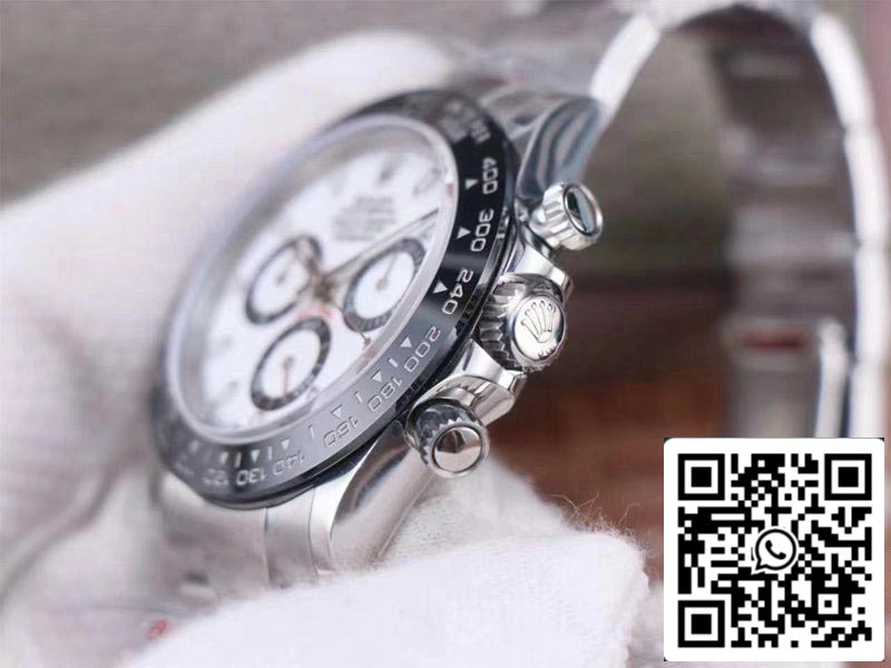 Rolex Cosmograph Daytona M116500LN-0001 1:1 Best Edition Noob Factory, weißes Zifferblatt, Schweizer ETA4130