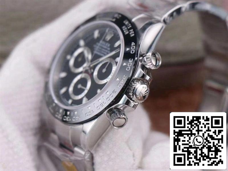 Rolex Cosmograph Daytona M116500LN-0002 1:1 Best Edition Noob Factory Schwarzes Zifferblatt Schweizer ETA4130