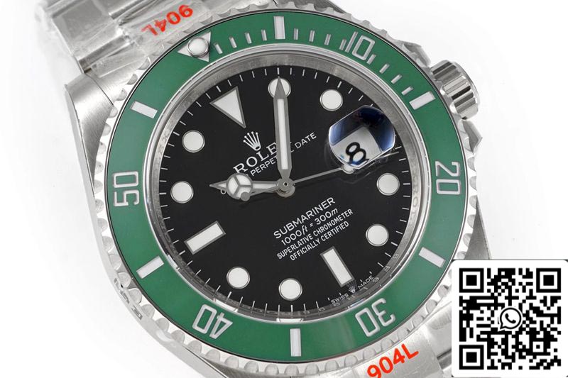 Rolex Submariner Date M126610LV-0002 41MM 1:1 Meilleure édition ROF Factory Cadran noir Suisse ETA2824