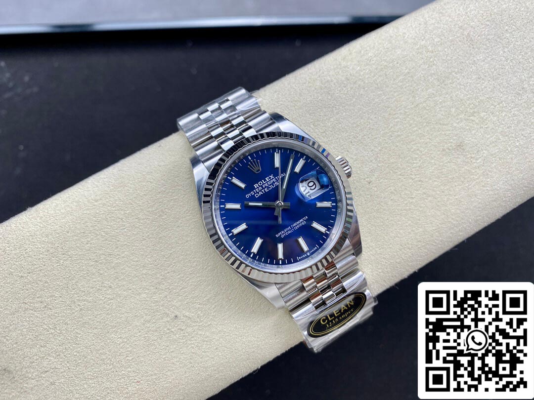 Rolex Datejust M126234-0017 36MM 1:1 Meilleure édition Clean Factory Cadran bleu