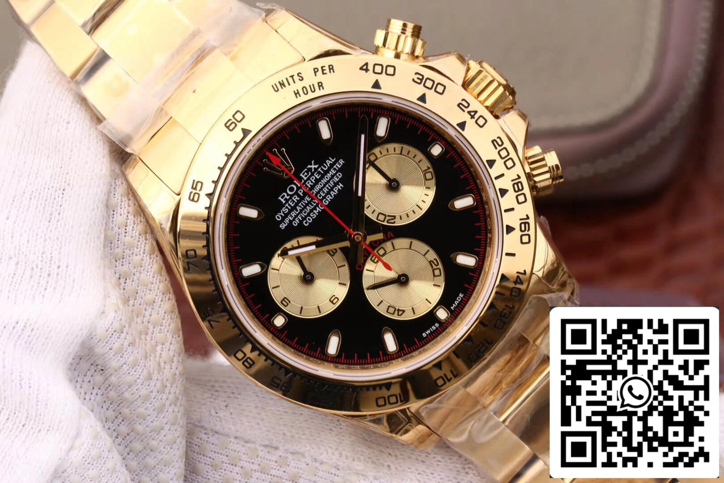 Rolex Daytona Cosmograph M116508-0009 1:1 Meilleure édition JH Factory Or 18 carats