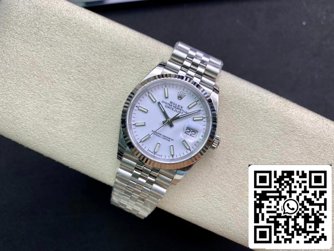 Rolex Datejust 36MM 1:1 Best Edition EW Factory White Dial