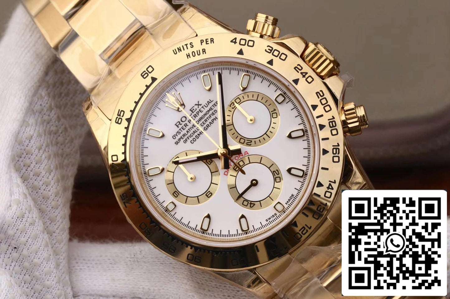 Rolex Daytona Cosmograph M116508-0001 1:1 Meilleure édition JH Factory Cadran blanc