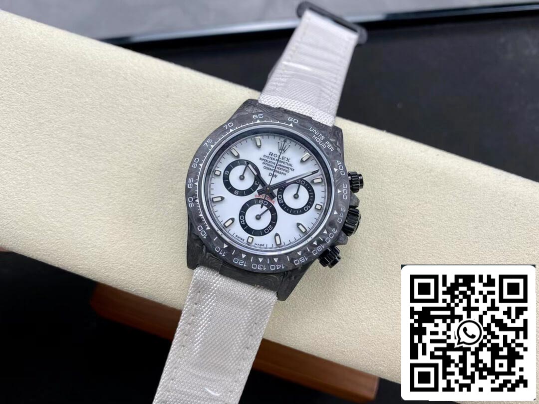 Rolex Daytona Cosmograph Diw Version personnalisée 1: 1 Meilleure édition Noob Factory Cadran blanc