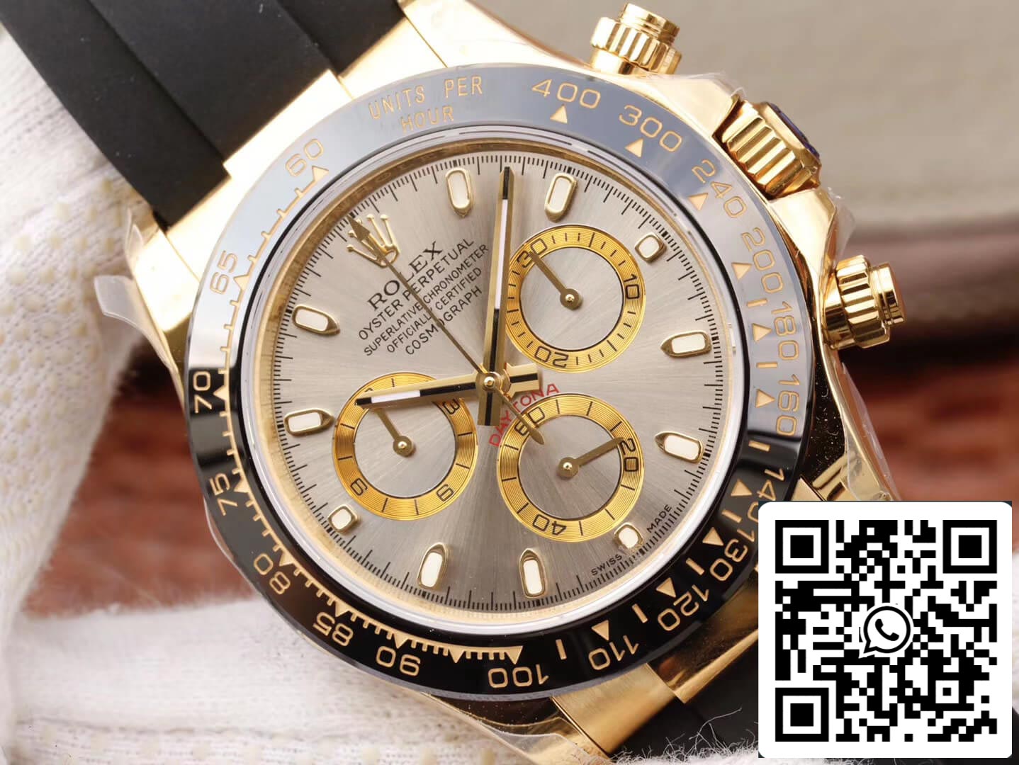 Rolex Daytona Cosmograph 116518LN 1:1 Meilleure édition JH Factory Cadran gris argenté