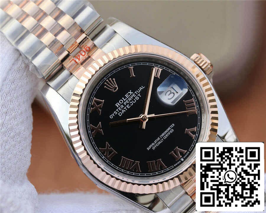 Rolex Datejust 116231 36MM 1:1 Meilleure édition GM Factory Cadran noir