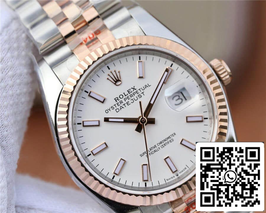 Rolex Datejust M126231-0017 36MM 1:1 Meilleure édition GM Factory Cadran blanc