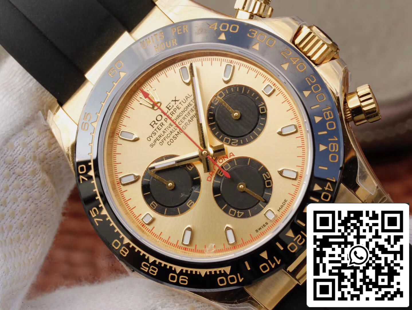 Rolex Daytona Cosmograph 116518ln 1:1 Meilleure édition JH Factory V6 Cadran en or jaune