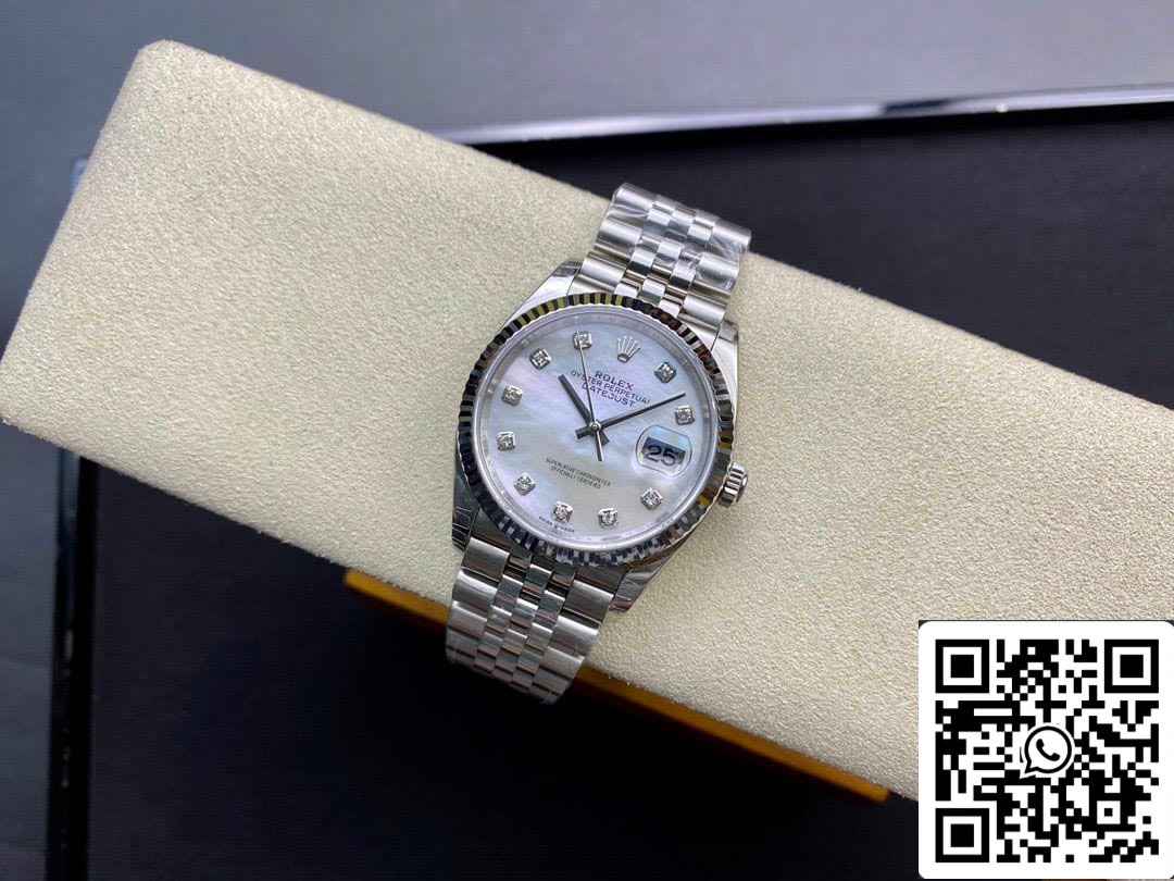 Rolex Datejust 178384-NG-63160 31MM 1:1 Meilleure édition EW Factory Cadran blanc argenté