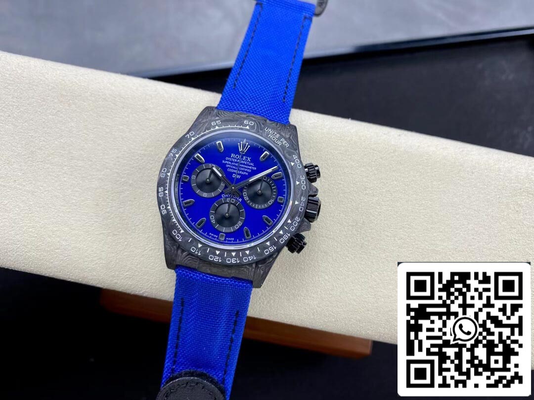 Rolex Daytona Cosmograph Diw Version personnalisée 1: 1 Meilleure édition Noob Factory Cadran bleu