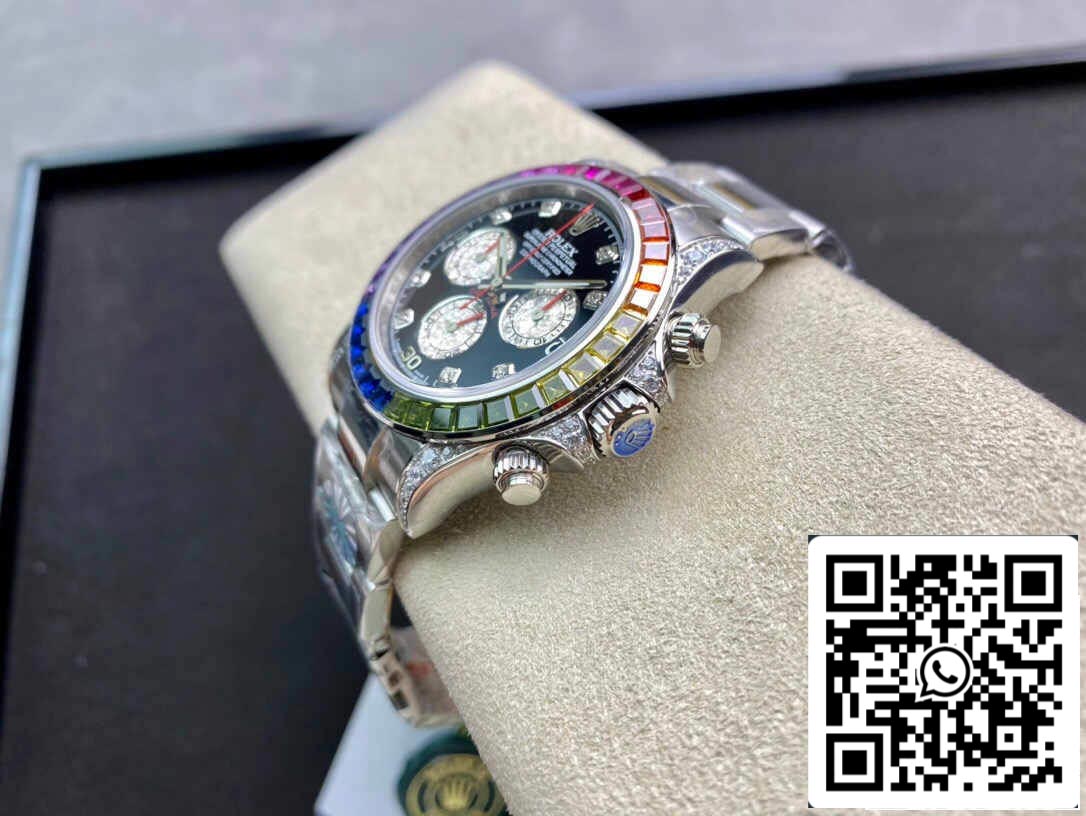 Rolex Daytona Cosmograph 116599 RBOW 1:1 Meilleure édition JH Factory Cadran noir