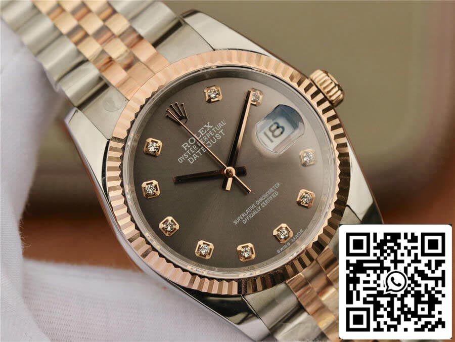 Rolex Datejust 116231 1:1 Best Edition GM Factory Diamantbesetztes Zifferblatt
