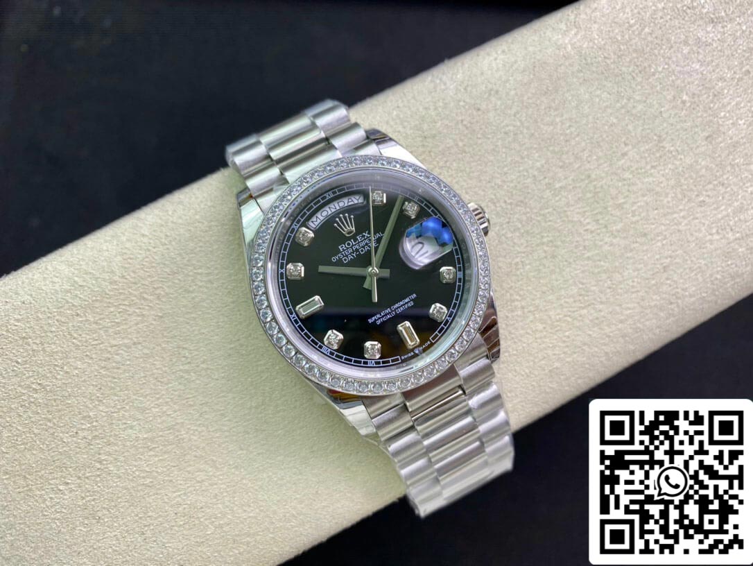 Rolex Day Date 118346 36MM 1:1 Best Edition EW Factory Black Dial