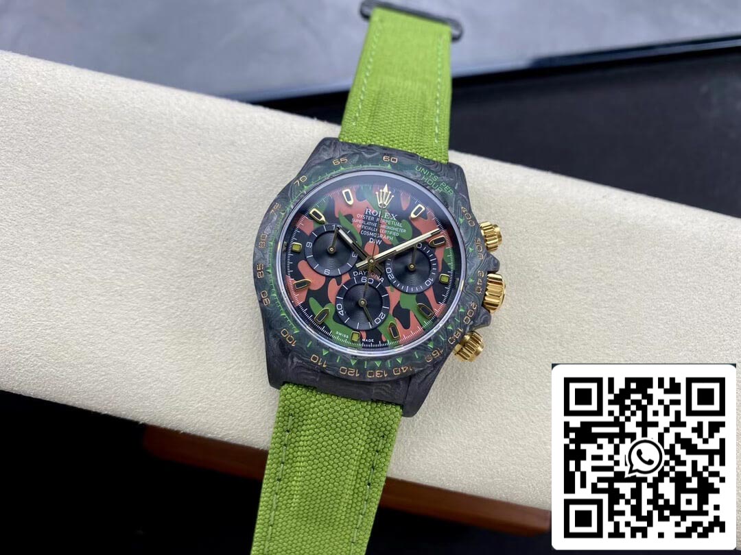 Rolex Daytona Cosmograph Diw Version personnalisée 1: 1 Meilleure édition Noob Factory Bracelet vert