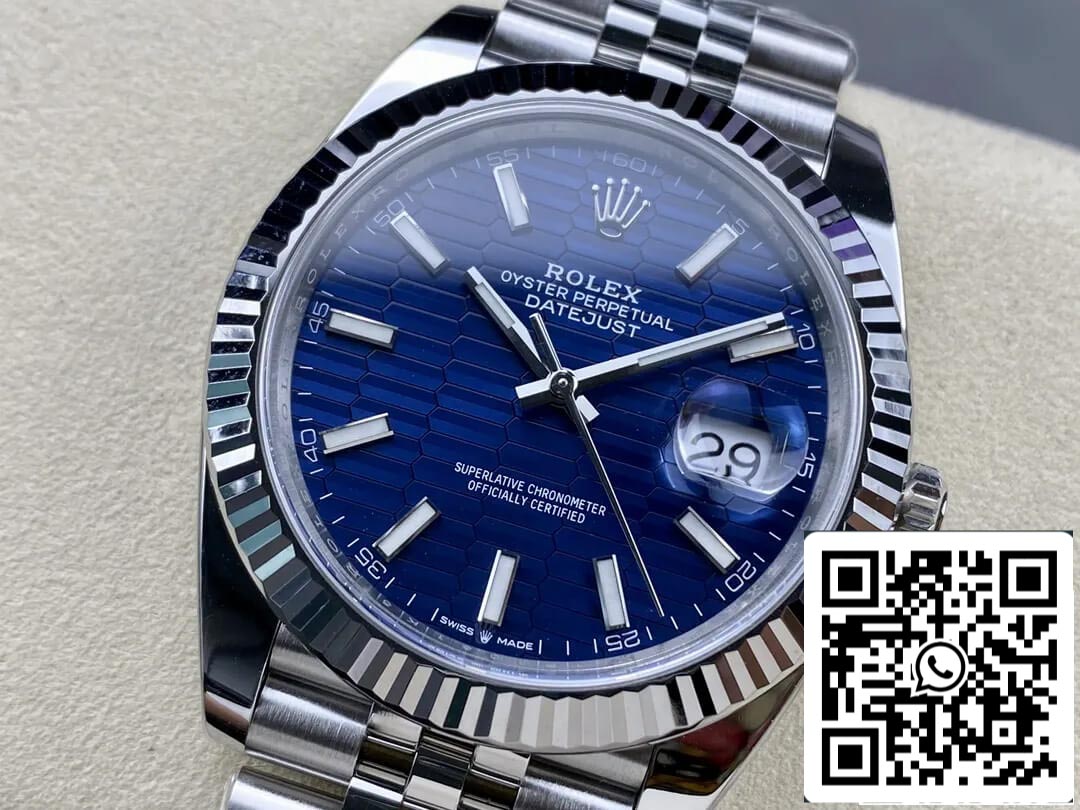 Rolex Datejust 41 menthe M126334-0032 1: 1 meilleure édition cadran bleu Clean Factory