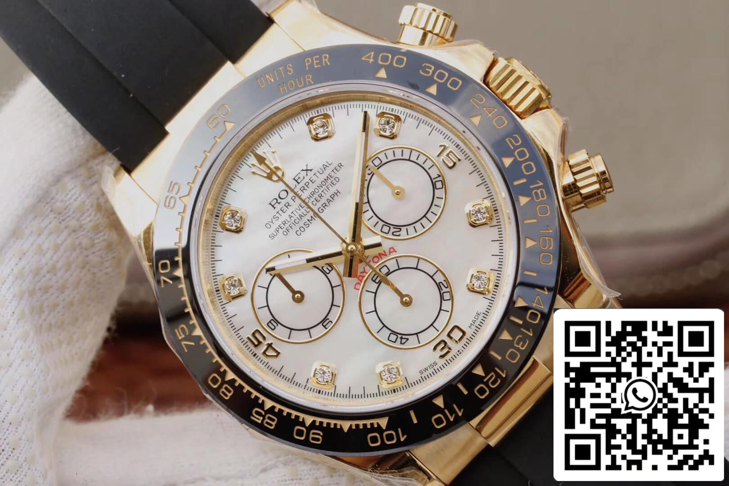 Rolex Daytona Cosmograph M116518ln-0037 1:1 Meilleure édition JH Factory V6 Boîtier en or jaune