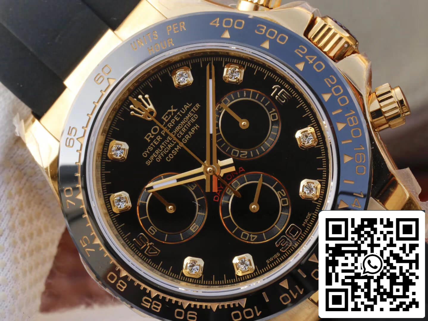 Rolex Daytona Cosmograph M116518ln-0046 1:1 Meilleure édition JH Factory Cadran noir