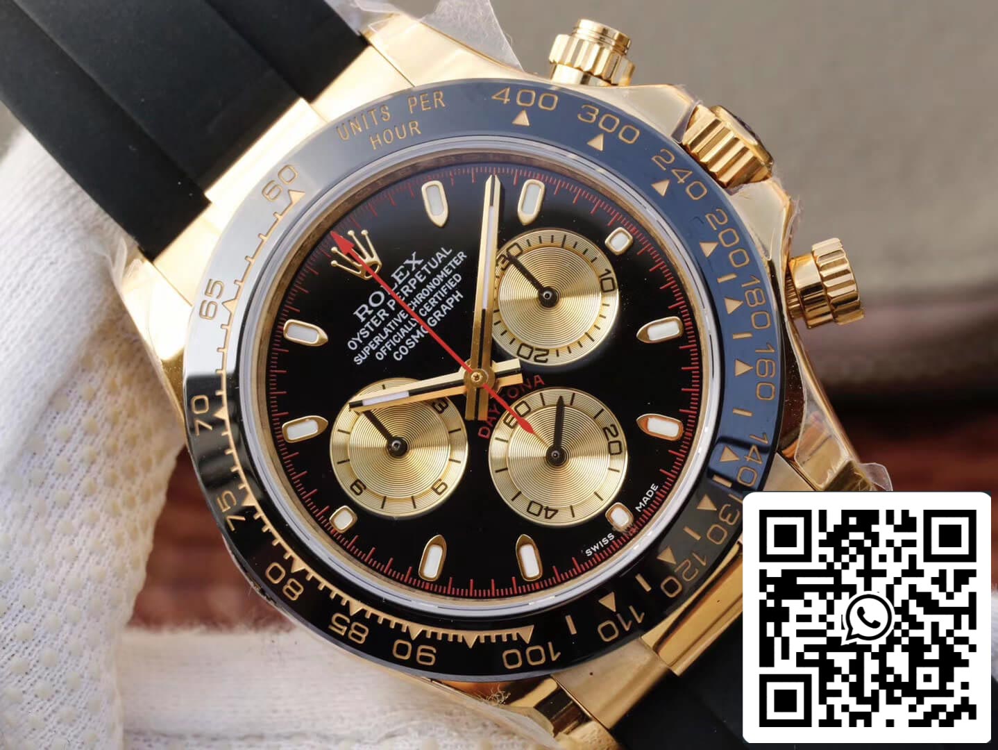 Rolex Daytona Cosmograph M116518ln-0047 1:1 Meilleure édition JH Factory Chronographe en or jaune