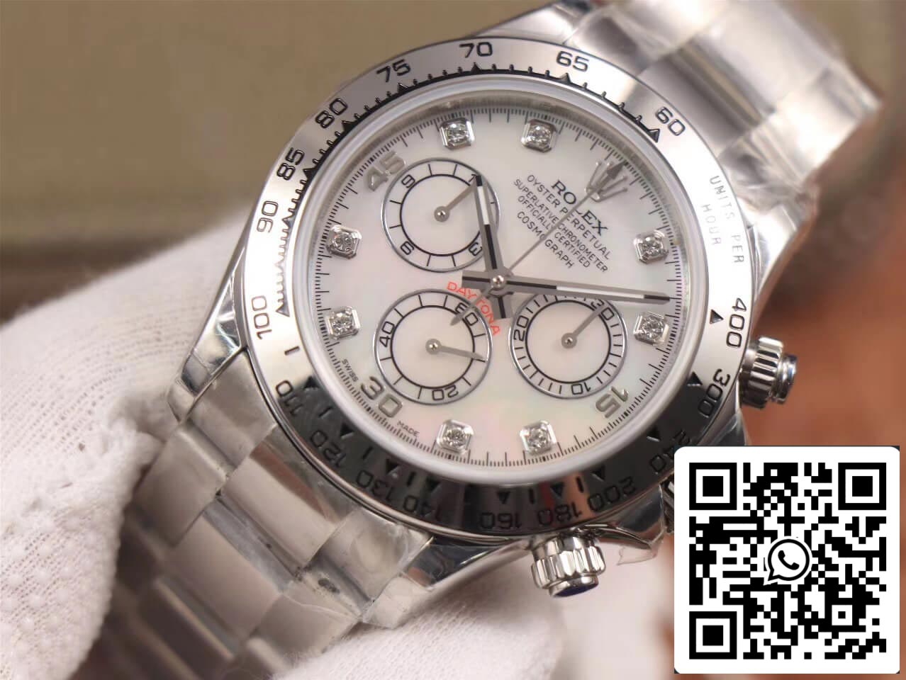 Rolex Daytona Cosmograph 116520-78590 1:1 Meilleure édition JH Factory Cadran diamant