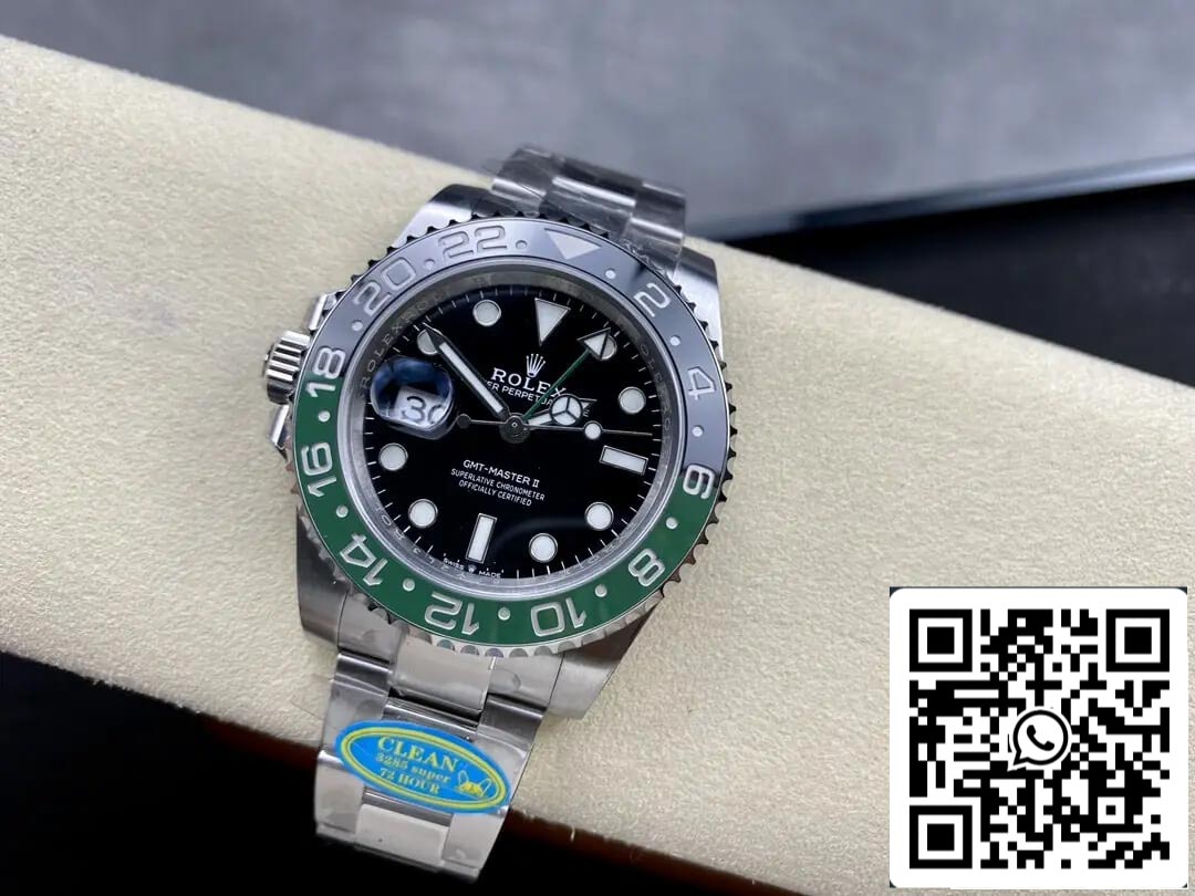 Rolex GMT Master II M126720VTNR-0001 Oyster Strap Clean Factory V3 Lunette en céramique