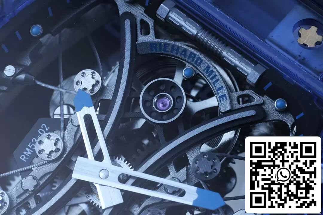 Richard Mille RM053-02 Tourbillon 1:1 Best Edition RM Factory Blue Transparent Case