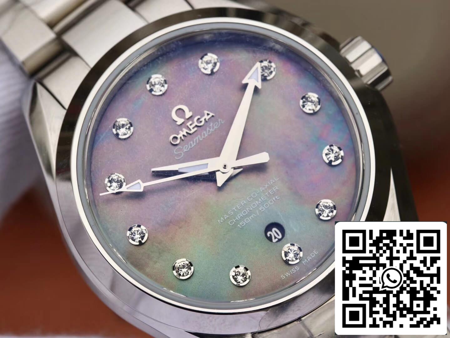 Omega Seamaster 231.10.34.20.57.001 Aqua Terra 150M 1:1 Best Edition 3S Factory Fritillaria Diamond Dial