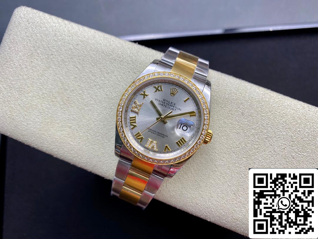 Rolex Datejust M126283RBR-0018 1:1 Meilleure édition EW Factory Cadran argenté