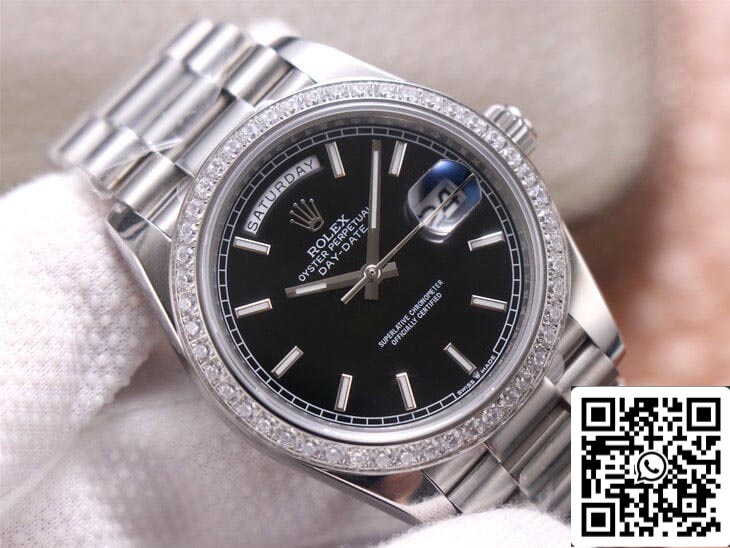 Rolex Day Date M228349RBR-0002 1:1 Best Edition EW Factory 18ct White Gold