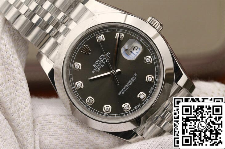 Rolex Datejust M126300 1:1 Meilleure édition EW Factory Cadran gris