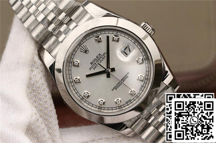 Rolex Datejust M126300 1:1 Meilleure édition EW Factory Cadran serti de diamants