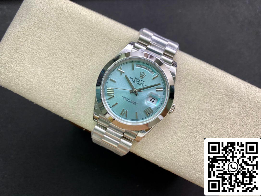 Rolex Day Date M228206-0044 1:1 Meilleure édition EW Factory Cadran bleu glace