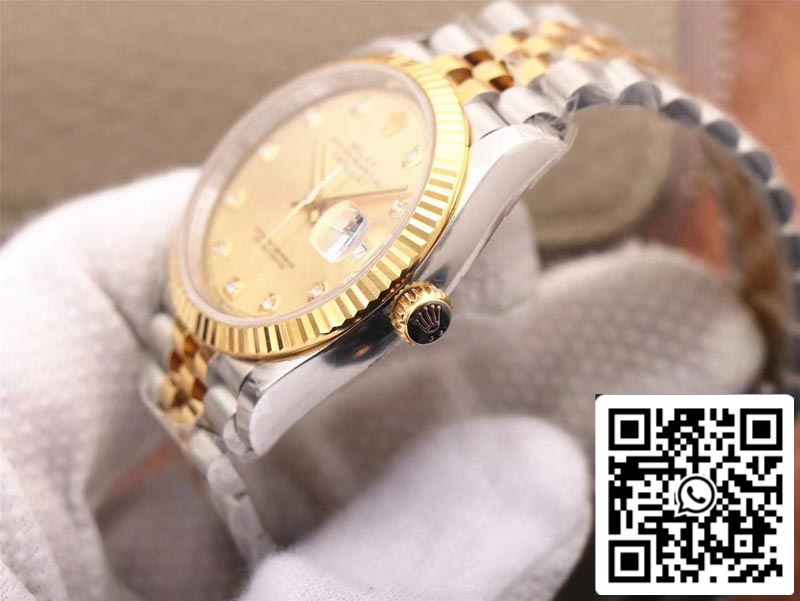 Rolex Datejust M126233-0017 1:1 Best Edition EW Factory Champagner Zifferblatt Swiss ETA3235